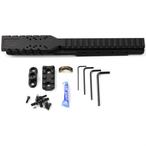 Enhance your Ruger® Mini-14® or Mini Thirty® with the Hannibal Rail, offering direct optic mounting, tactical styling, and compatibility with various red dot optics.