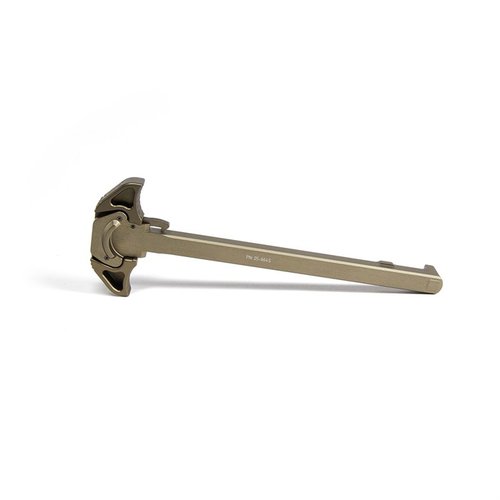 The Geissele URG-I Airborne Charging Handle offers ambidextrous use, gas mitigation, and a snag-free design, perfect for optimal performance in any environment.