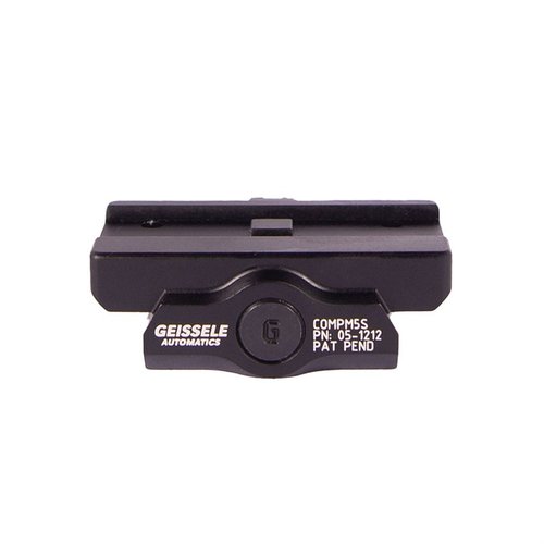 The Geissele Super Precision CompM5s Optic Mount offers unmatched rigidity, 1,400 lbs clamping force, and precision machining from 7075-T6 aluminum for reliable performance.