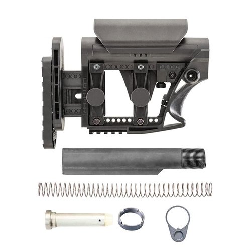 The LUTH-AR MBA-3 Buttstock offers adjustable Length-of-Pull, Cheek Rise, and a complete carbine buffer system, perfect for personalizing your .223/5.56 AR.