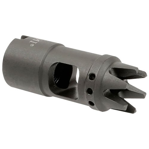 The Midwest Industries AK12 Muzzle Brake features a single chamber design to reduce muzzle climb, made from durable tool steel and includes a crush washer.