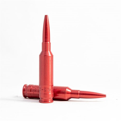 Enhance your dry fire practice with Carlson's 6.5 Creedmoor Snap Caps, featuring a durable aluminum body and a spring-loaded brass 'primer' to protect your firearm.