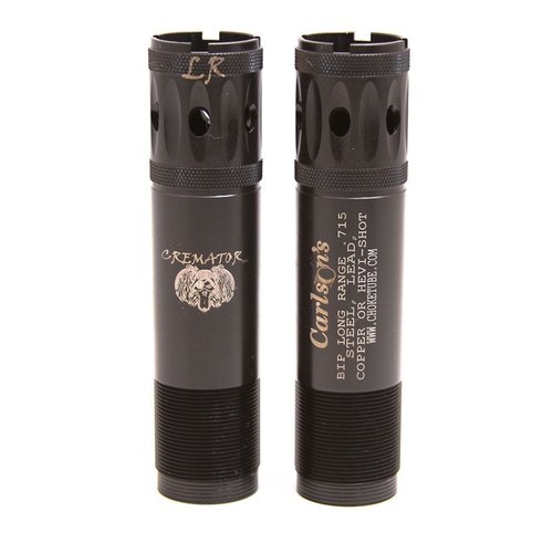 Carlson’s Cremator® Choke Tubes with Triple Shot Technology (TST) provide reduced pellet deformation and denser patterns, enhancing waterfowl hunting effectiveness.