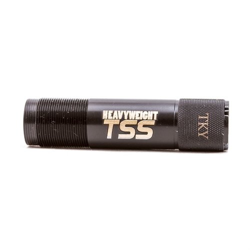 Carlson's TSS Turkey Choke Tubes enhance performance with Federal Premium Heavyweight TSS loads, maximizing pellet count and energy for long-range turkey hunting.