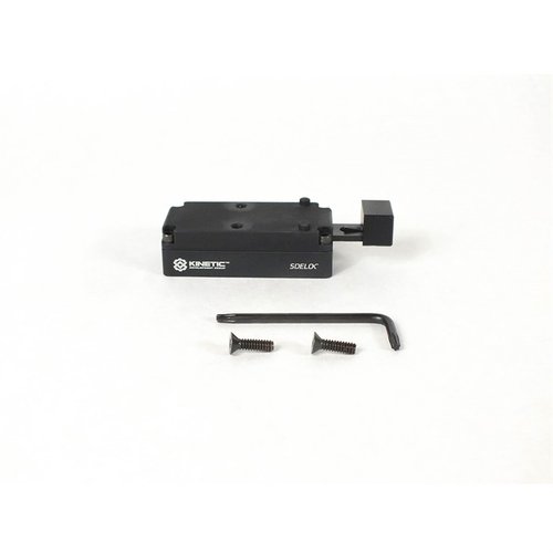 The SIDELOK mount offers a tool-free, low-profile design for quick optic attachment, ensuring zero retention and preventing accidental detachment.