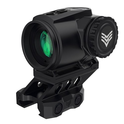 The Swampfox Raider 1X Micro Prism Sight offers fast sight acquisition, durable zinc alloy construction, 10 illumination settings, and a CQB reticle for versatility.