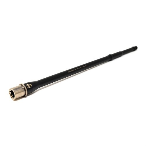 The Faxon AR-15 Match Gunner Barrel offers a lightweight design, excellent heat dissipation, and a durable salt-bath nitride finish for superior performance.