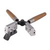 The LEE Precision 0.433" Round Ball Double Cavity Mold features a tangential cut off for a clean finish, includes handles and a sprue plate for easy use.