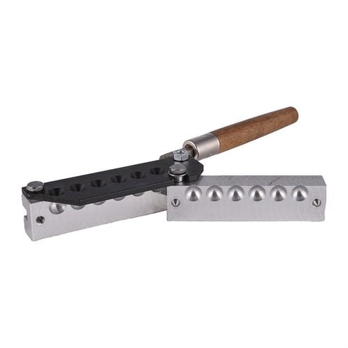 The LEE PRECISION 6 Cavity Mold produces .490 diameter, 176.61 grain round balls for 50 caliber, ensuring efficient casting and consistent performance.