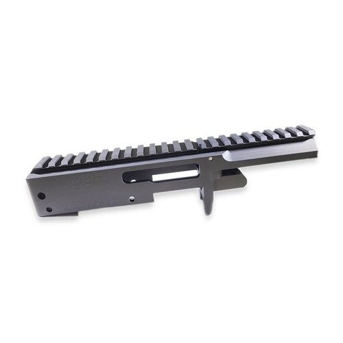 Upgrade your Ruger® 10/22® with the OPENTOP 11/22 Stripped Receiver, featuring CNC machined aluminum, stainless steel components, and a Picatinny rail for versatility.