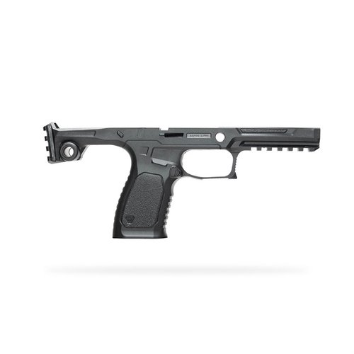 The Strike Industries BRAVO Chassis for SIG P320 features a durable lightweight design, improved ergonomics, ambidextrous options, and enhanced magazine compatibility.