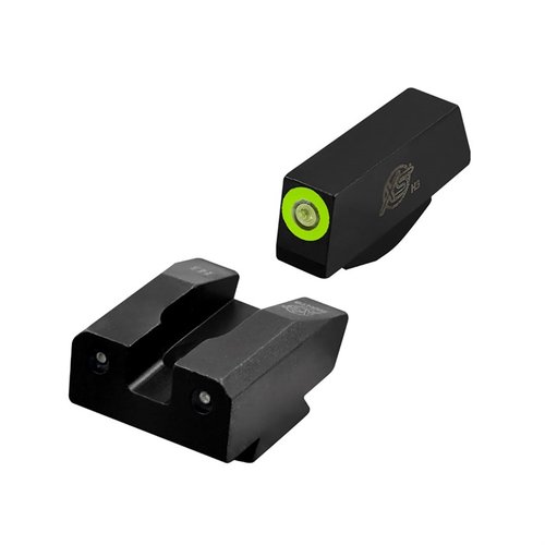 Enhance your Kimber K6 revolver with XS R3D Night Sights, featuring bright tritium dots for low light visibility and a contrasting rear for quick target acquisition.