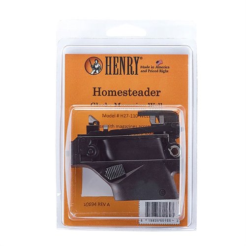 Transform your Henry H027 with the H027 HOMESTEADER 9MM MAGAZINE WELL ADAPTOR, enabling compatibility with popular Glock 9mm magazines for enhanced versatility.