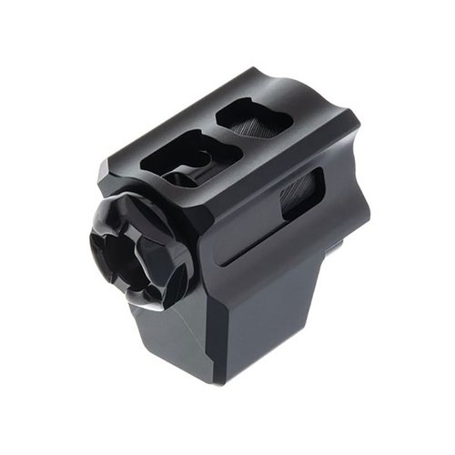 The Tyrant CNC T-Comp for Glock Gen-3 reduces recoil and muzzle rise, installs easily without set screws, and fits most G34 holsters.