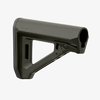 The MAGPUL MOE RL Carbine Stock features a streamlined design, adjustable LOP from 10.65" to 13.85", improved cheek weld, and M-LOK sling attachment.