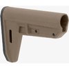 The lightweight MOE TR Carbine Stock offers easy LOP adjustments, tool-free installation, and customizable sling attachment options for enhanced versatility.