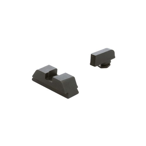 AMERIGLO's Range Serrated Sight Set for Glock Gen 5 offers rugged durability, speed, and precision with a .115" front sight blade for enhanced accuracy.