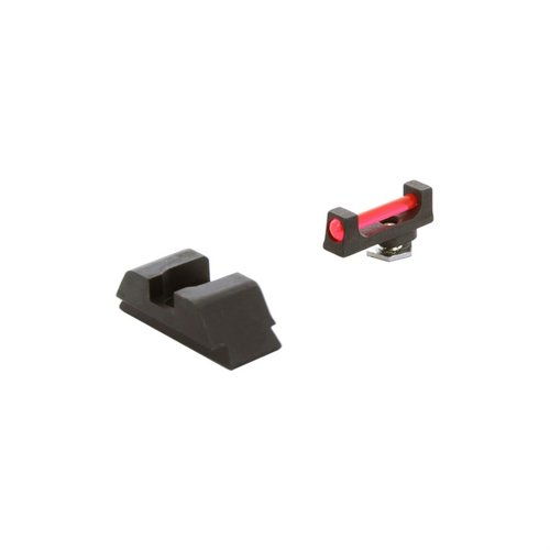 AMERIGLO's Range Fiber Optic Sight Set for Glock® Gen 5 offers rugged reliability, speed, and accuracy with a .115" front sight blade for optimal performance.