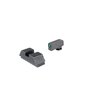 AMERIGLO 1L Tall Tritium Sights offer precise co-witness for Glock® MOS, optimized for red dot optics, ensuring reliable backup and enhanced visibility.
