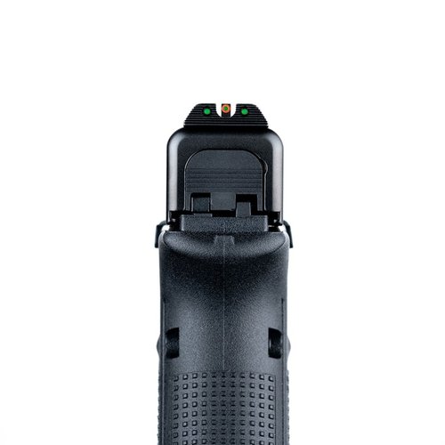 Upgrade your Glock® with AmeriGlo's Agent Tritium Night Sight Set, offering enhanced visibility, fast sight acquisition, and rugged durability for law enforcement.