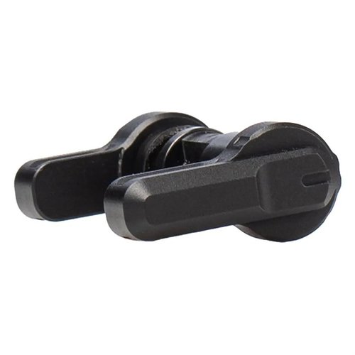The PRO Ambidextrous Safety Selector offers premium materials, configurable 45/90-degree throw, captured detents, and two lever lengths for optimal manipulation.