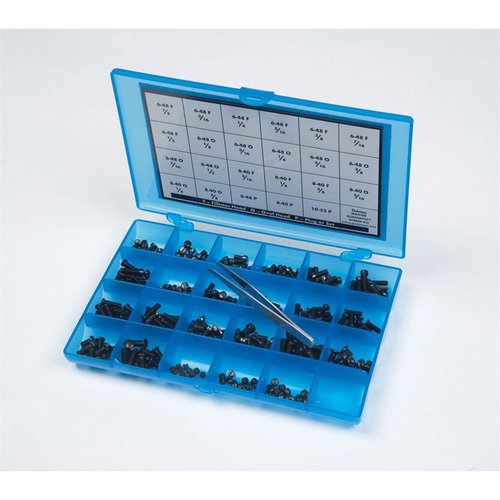 The Lyman Master Gunsmith 277 Piece Firearm Screw Kit offers essential hard-to-find screws for various firearms, complete with handy storage and tweezers.