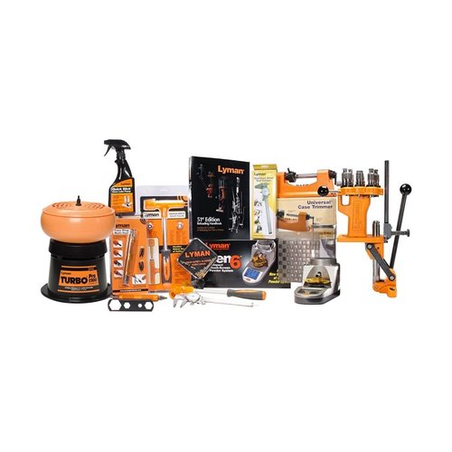 The Lyman Ultimate Reloading System offers everything needed for high-quality reloading, featuring top tools like the All American 8 press and Gen 6 Powder System.