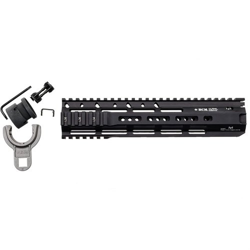 The RAIDER-M 10" handguard offers a rigid free-float design, multiple Pic rail and MLOK interfaces, and lightweight construction for enhanced zero retention.