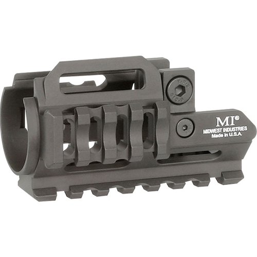 Upgrade your HK MP5K with the lightweight MP5K-TRI-RAIL handguard featuring tri-rail Picatinny, M-LOK slots, and durable aluminum construction.