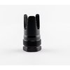 The FHD Flash Hider features a durable black nitride finish, is compatible with Atlas and Plan B mounts, and ensures a tight seal for optimal performance.