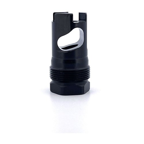 The RPB Muzzle Brake offers a nitride finish for a tighter seal, is compatible with Atlas systems, and includes shims for precise installation.
