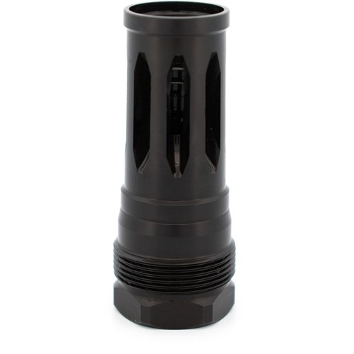The R2C Flash Hider features a durable Black Nitride finish, 17-4 PH construction, and is compatible with Plan B mounts, ensuring a secure and reliable setup.