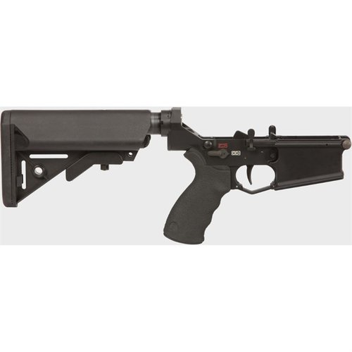 The MARS-H SOPMOD Complete Lower Receiver features ambidextrous controls, enhanced ergonomics, a two-stage trigger, and is compatible exclusively with LMT upper receivers.
