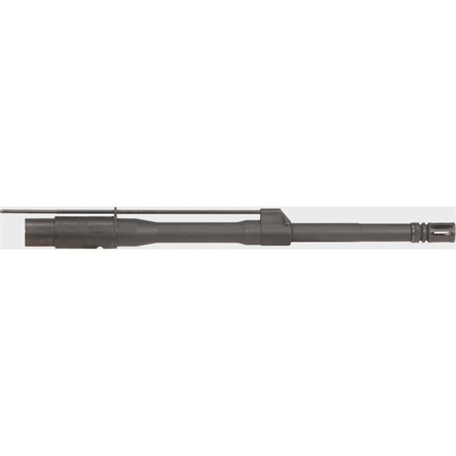 The LMT MWS 7.62X51 NATO 16" barrel features a chrome lined finish, 1:10" RH twist, low profile gas block, and A2 flash hider for enhanced performance.