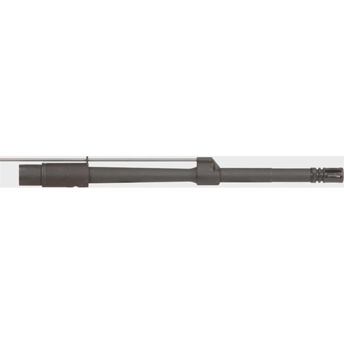 The LMT MWS Lightweight 16" 7.62x51 NATO barrel features a chrome lined finish, 1:10" twist rate, and includes a low profile gas block and A2 flash hider.