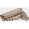 The LMT SOPMOD Buttstock features a rubberized buttpad for comfort, improved cheek weld, two watertight storage compartments, and QD swivel inserts for versatility.