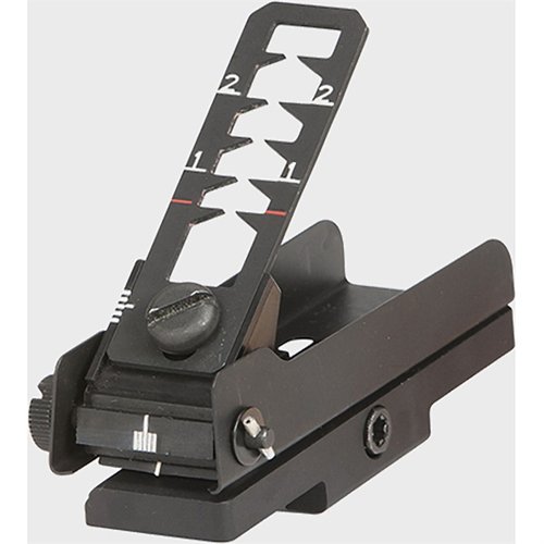 The LMT Defense M203 Leaf Sight offers versatile mounting options for carbine/rifle heat shields or 1913 Picatinny rails, enhancing your shooting accuracy.