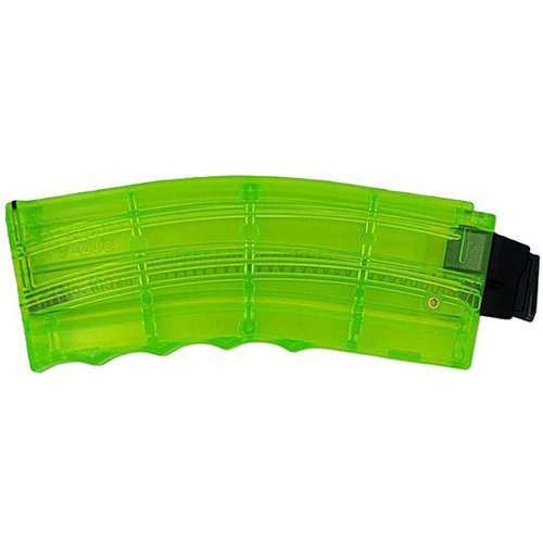 The V208 AR-15 22 Long Rifle Magazine offers adjustable lock-up for precise feed height, 25-round capacity, and compatibility with various rimfire platforms.