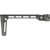 The Midwest Industries Arm Brace features a heavy-duty side-folding mechanism, rigid design, 5 QD sling attachments, and a lifetime warranty for durability.