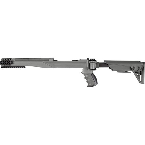 Upgrade your Ruger 10/22 with the STRIKEFORCE GEN2 Stock: adjustable, foldable, recoil-absorbing, and equipped with multiple Picatinny rails for customization.