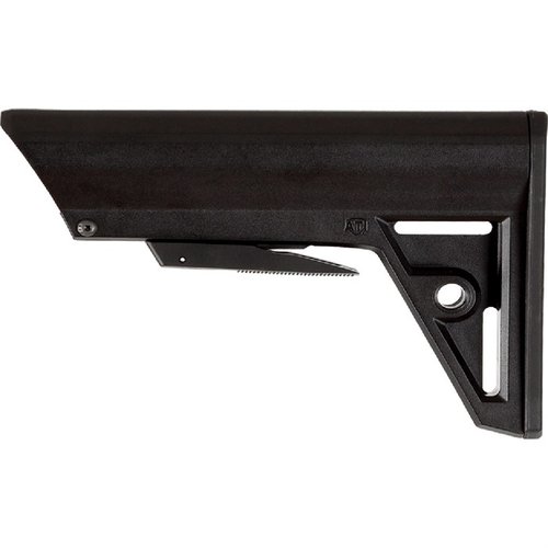 The TACTLITE GEN2 Buttstock offers adjustable length, smooth TracLOCK system, non-slip pad, dual QD sling points, and is made from weatherproof DuPont® polymer.