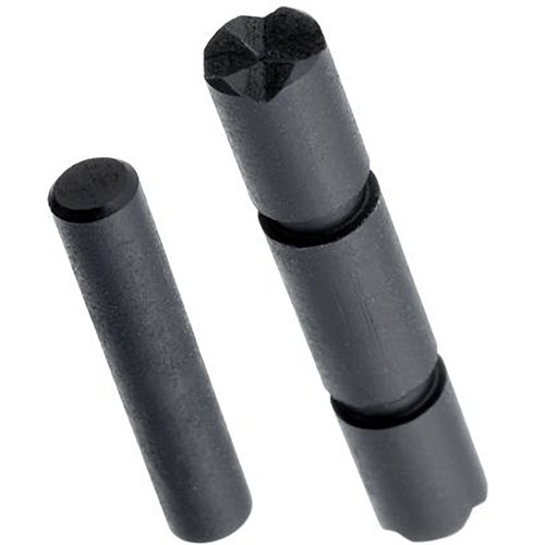 Upgrade your Glock Gen 5 with TYRANT CNC Enhanced Takedown Pins, crafted from durable stainless steel for improved geometry and available in black chrome or gold.