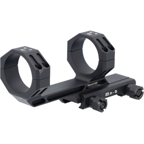 The ALPHA-MSR 1.535" Scope Mount offers durable 7075-T6 alloy construction, precise machining, and epoxy powder coating for optimal performance and longevity.
