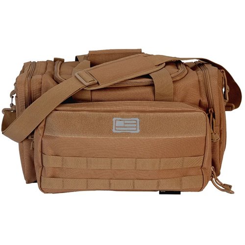 The Tactical Basic Range Bag offers quick access to shooting gear, durable polyester construction, multiple compartments, and MOLLE webbing for ultimate organization.