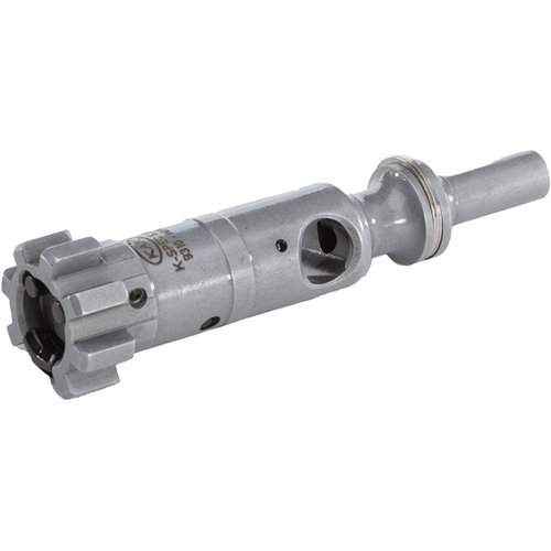 The KAK Industry 5.56X45 NATO chrome plated bolt offers superior reliability with dual ejectors, crafted from high-quality 9310 and S7 tool steel for optimal performance.
