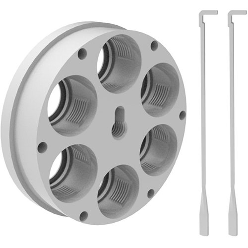 The ULTIMATE TOOL CARRIER for Ultimate Turret Press offers precision machining, multiple die positions, and compatibility with Lee Breech lock bushings for enhanced reloading efficiency.