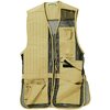 The BOB ALLEN Full Mesh Shooting Vest offers lightweight, breathable mesh, adjustable waist tabs, ample storage with bellowed cargo pockets, and is pad compatible.