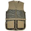 The BOB ALLEN Full Mesh Dual Pad Shooting Vest offers lightweight mesh for ventilation, dual pads for ambidextrous use, and multiple pockets for convenience.