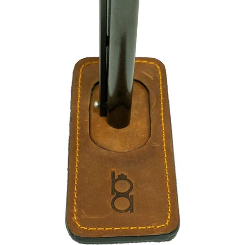 The BOB ALLEN MAGNETIC BARREL PROTECTOR keeps moisture and debris out of your gun barrel, featuring an industrial strength magnet and durable leather construction.