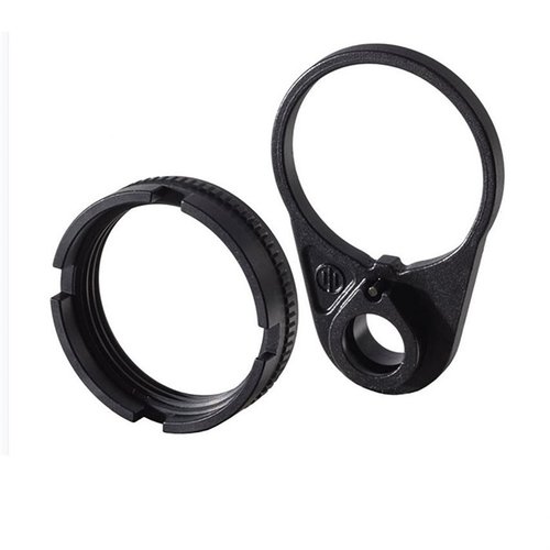 Upgrade your rifle with the Primary Weapons Ratchet Lock Castle Nut End Plate set, featuring QD mount compatibility and easy installation on mil-spec or commercial buffer tubes.